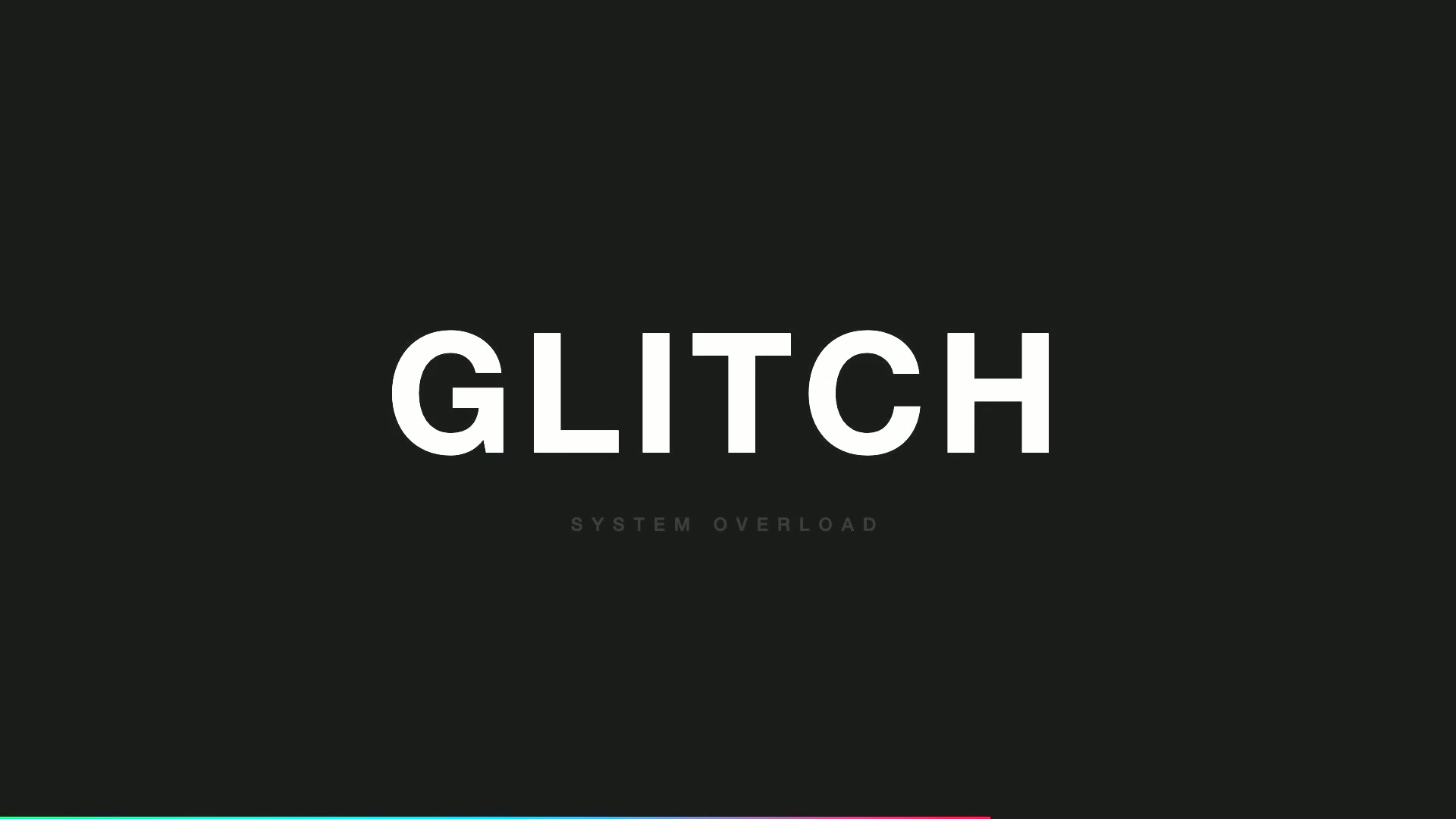 Glitch Title
